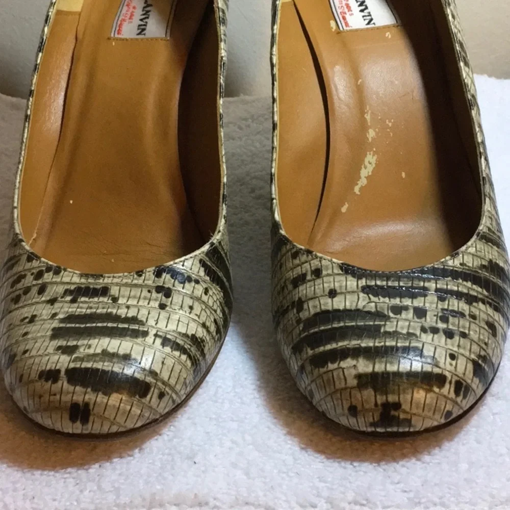 Lanvin leather espadrille